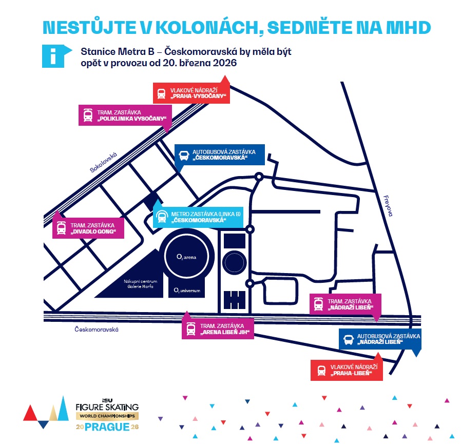 Využijte k cestě do O2 areny MHD